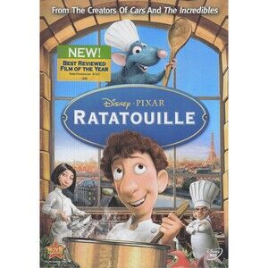 Disney Pixar Ratatouille DVD 2007 Movie Kids Family Chef Bonus Features NTSC